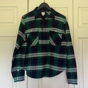 J.Crew half zip sweater women's size L